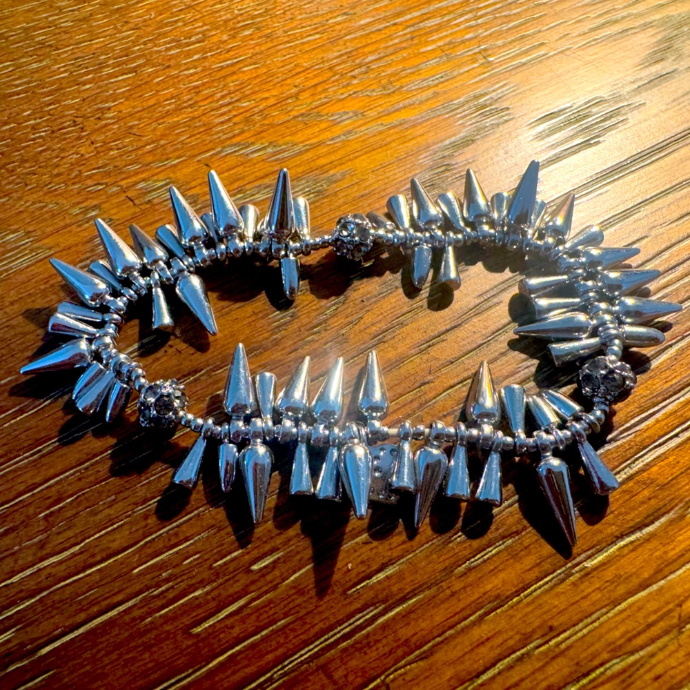 Stella & Dot Silver Stretch Renegade Bracelet
